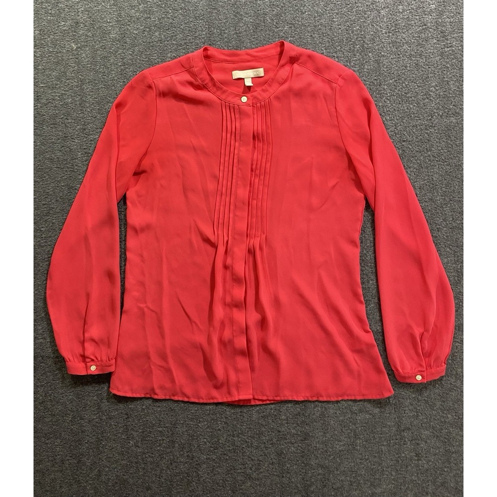 Banana Republic Shirt Womens Red Blouse Size XS